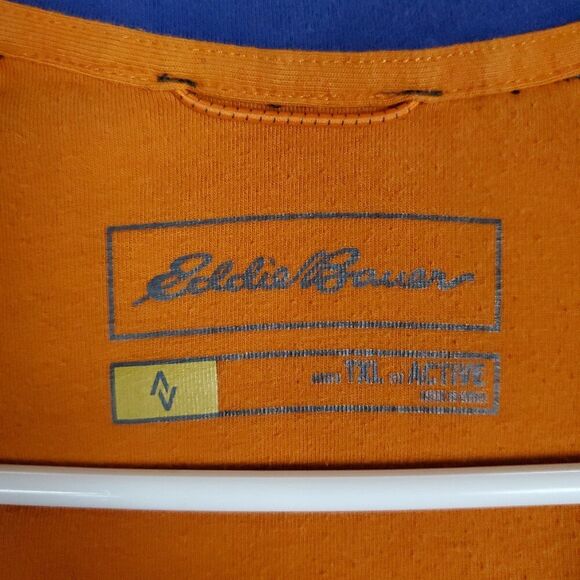 Eddie Bauer Travex Pullover Mens Large Tall Blue Gray 1/4 Zip FreeDry Athletic - Picture 2 of 16